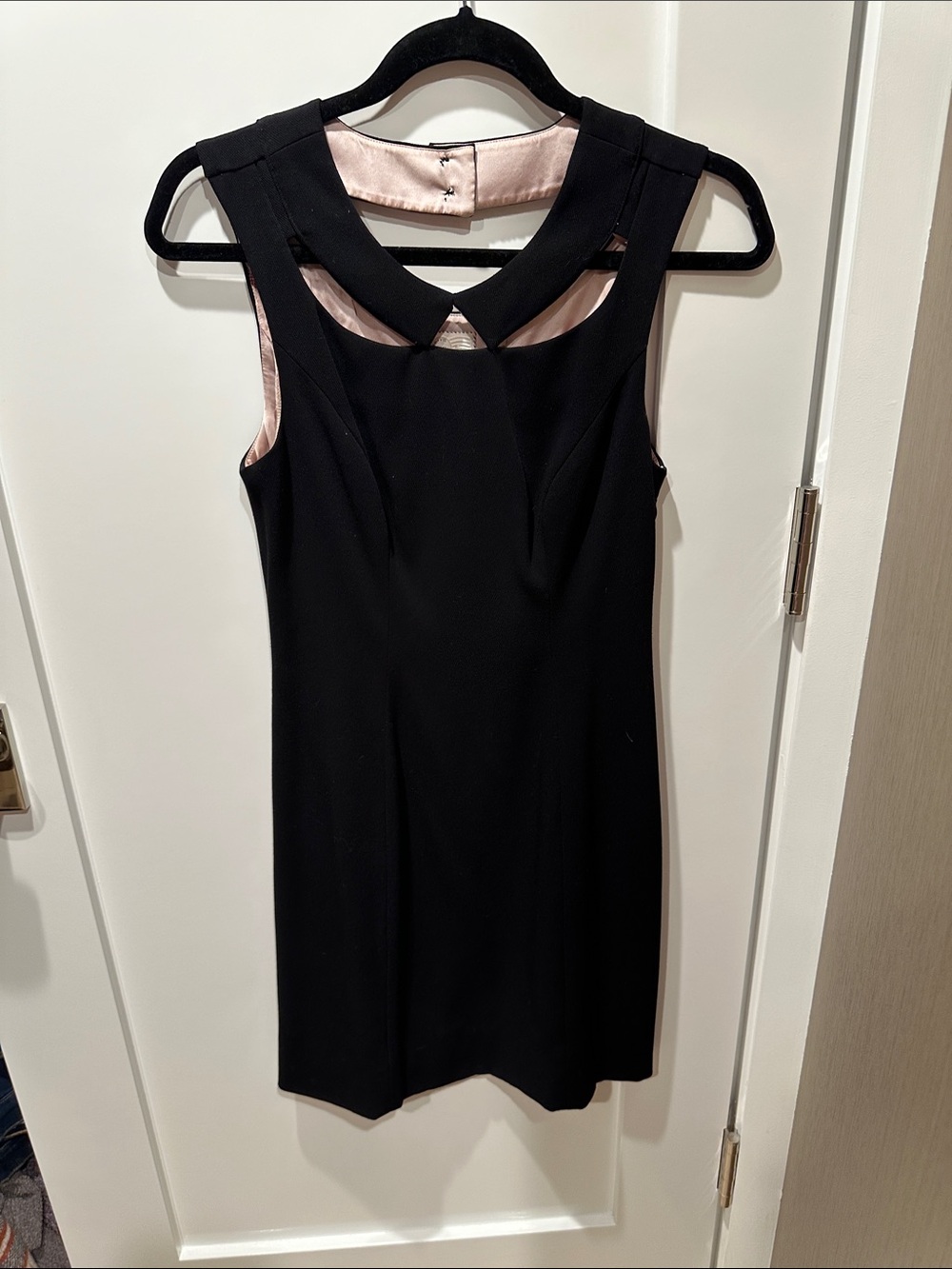 Black Sleeveless Cutout Sheath Dress - Classic Women's Work Dress